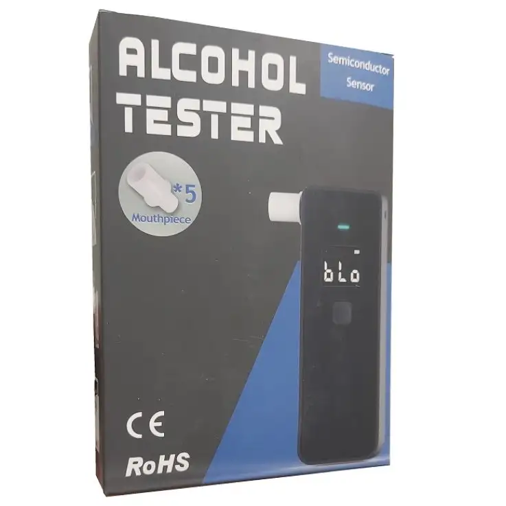 APPARECCHIO ELETTRONICO PER LA RILEVAZIONE DI ALCOOL NELL'ESPIRATO TOLLERANZA METROLOGICA 15% FUNZIONAMENTO A BATTERIA