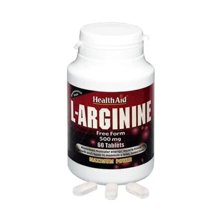 ARGININE 60TAV 500MG HEALTHAID