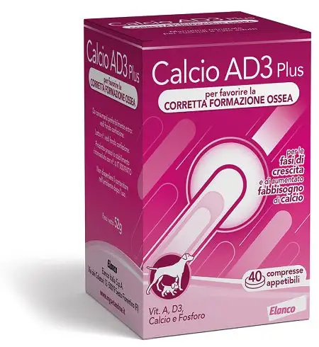 Calcio ad3 plus 40 compresse appetibili