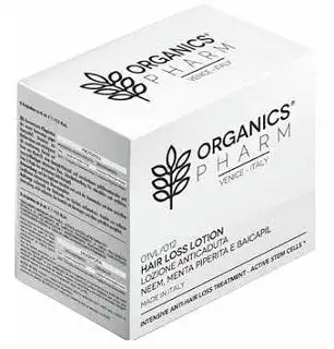 Organics pharm hair loss lotion neem oil-peppermint-baicapil 12 fiale da 6 ml