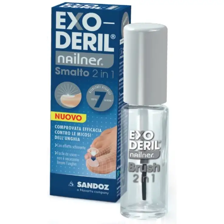 EXODERIL NAILNER TRATTA & COLORA KIT EXODERIL NAILNER SMALTO2 IN 1 E NAILNER SMALTO PER UNGHIE TRASPIRANTE