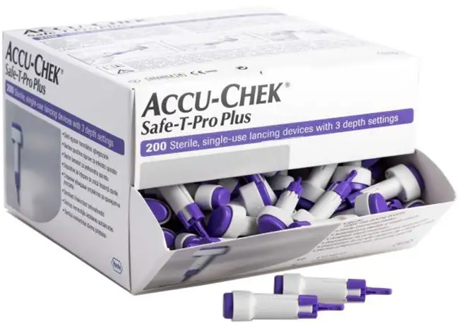 Lancette pungidito accu-chek safe t pro plus pd 200 pezzi