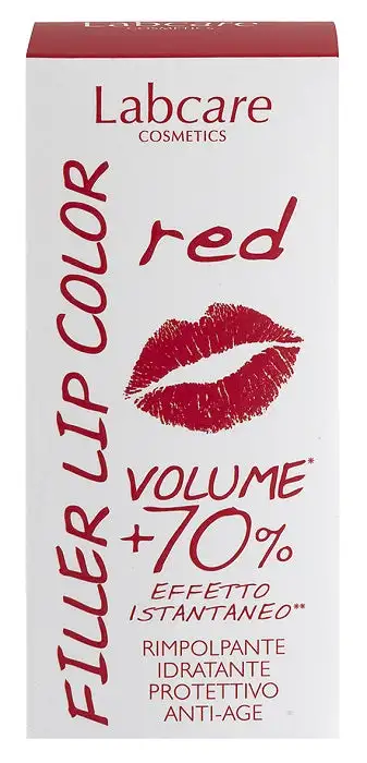 Labcare filler lip color red volumizzante labbra