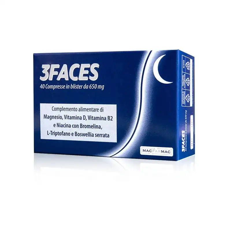 3faces 40 compresse - integratore per il sistema muscolo-scheletrico