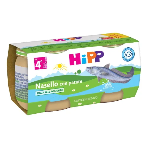 Hipp Omog Nasello/patate 80g