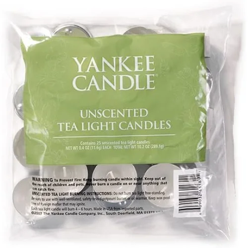 Yankee Candle pacchetto 25 candele inodore
