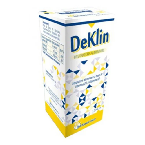 DeKlin gocce 15 ml Integratore di vitamina K2 e vitamina D3 per ossa e difese immunitarie