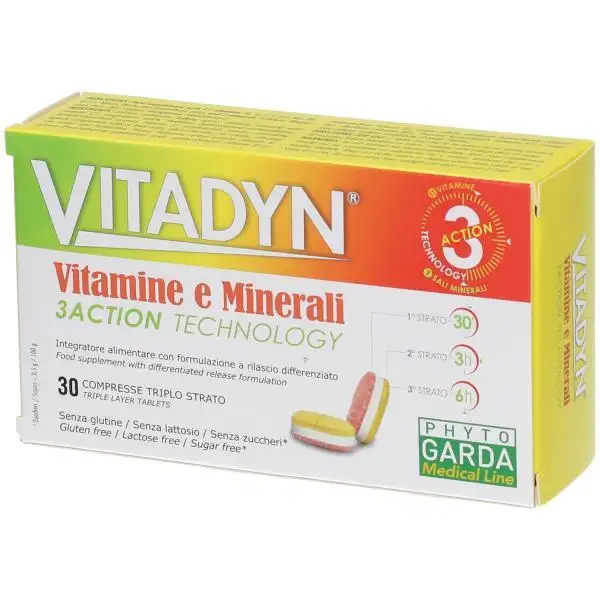Vitadyn Vitamine e Minerali 30 Compresse A Rilascio Differenziato