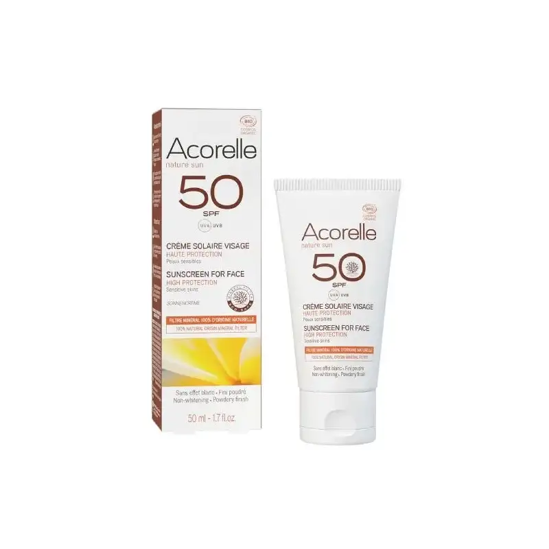 Cagnola Crema solare viso 50 spf bio acorelle protezione alta 50 ml