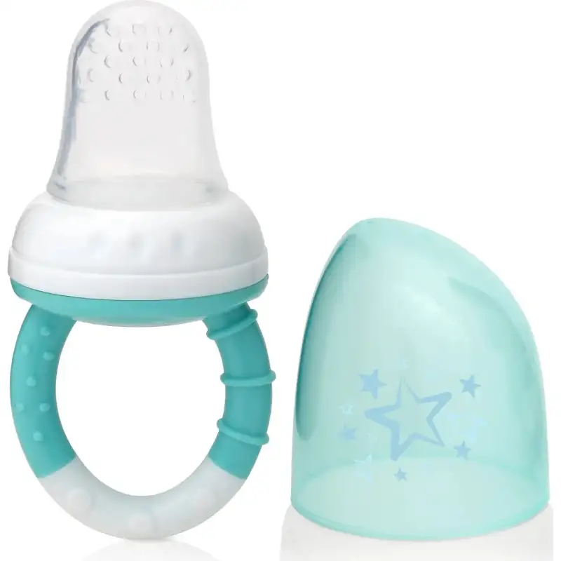 Kiokids Alimentatore antisoffoco in silicone - azzurro