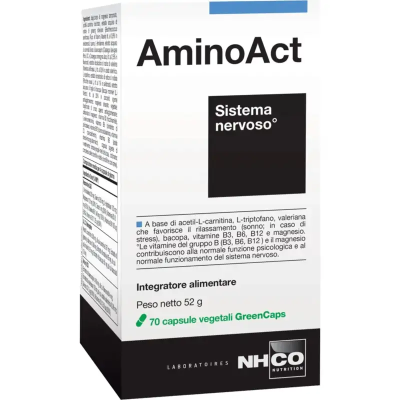 Aminoact 70 capsule - integratore per il sistema nervoso