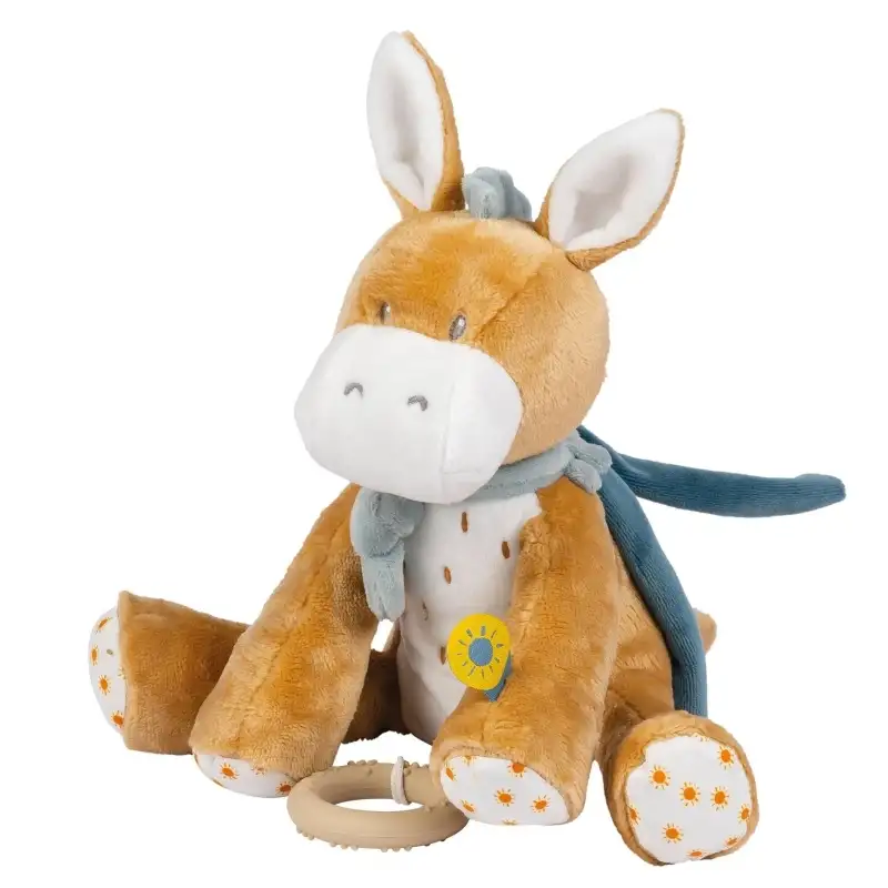 Nattou Asino leo - carillon peluche musicale morbido 25 cm