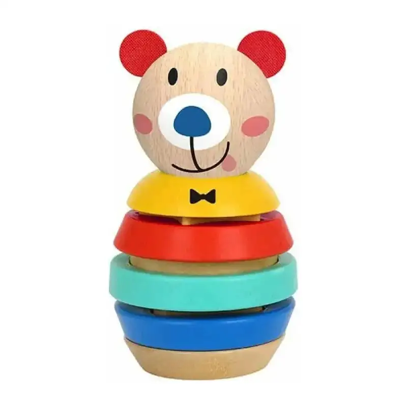 Tooky toys Bear shape tower - torre impilabile