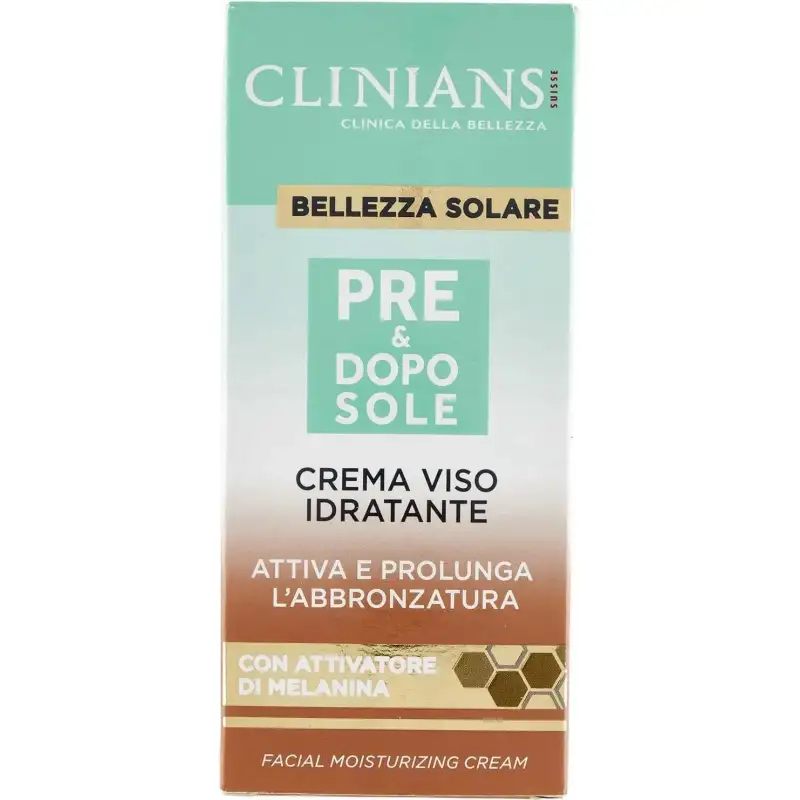 Clinians Bellezza solare pre&doposole - crema viso idratante 50 ml