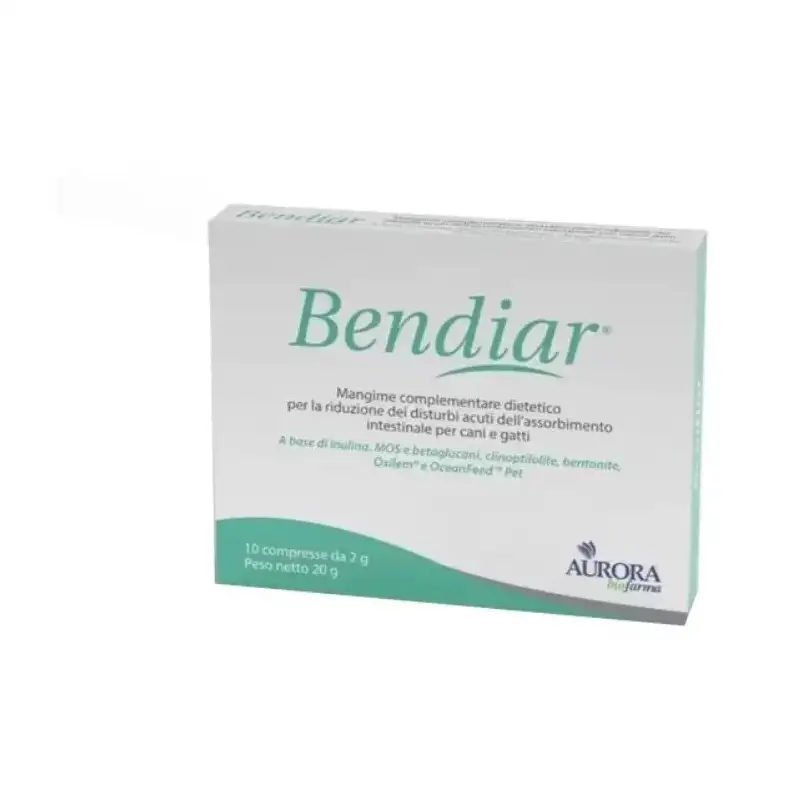 Aurora biofarma Bendiar 10 compresse - mangime complementare per cani