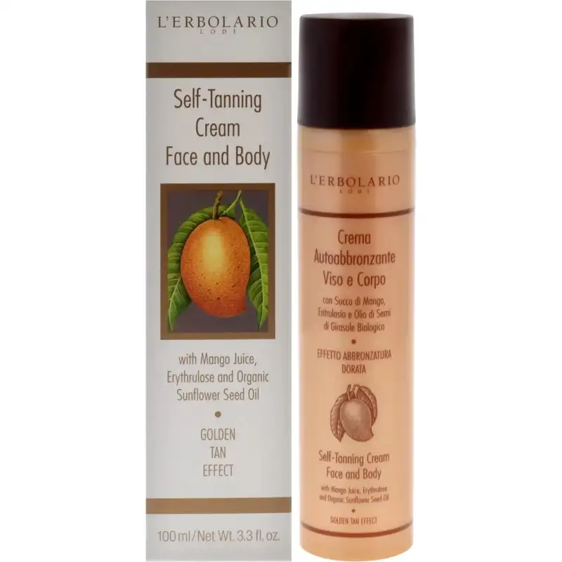 L erbolario Crema autoabbronzante viso e corpo effetto abbronzatura dorata 100 ml