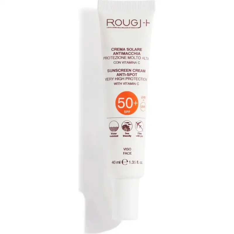 Rougj crema solare viso 50+ spf antimacchia protezione molto alta 40 ml