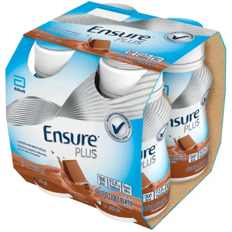 Abbott Ensure plus gusto cioccolato 4x200 ml