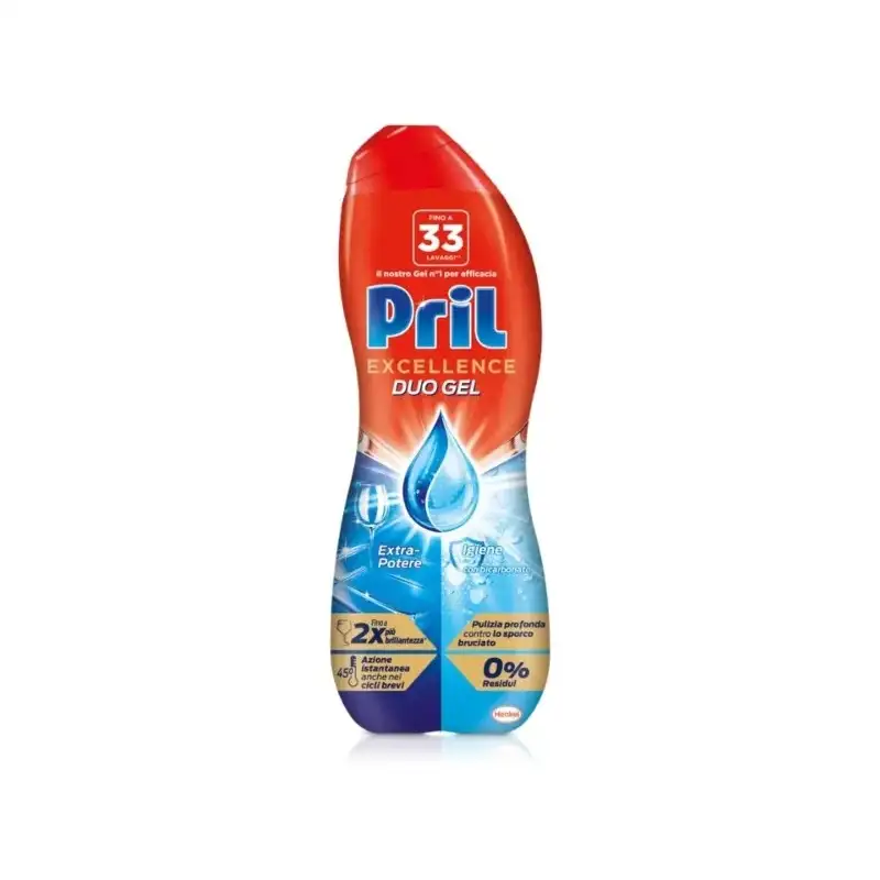 Pril Excellence duo gel - detergente per stoviglie 540 ml