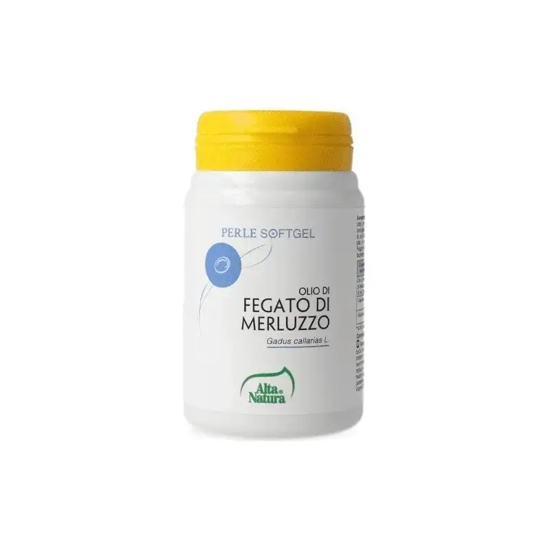 Alta natura fegato di merluzzo 100 perle - integratore di vitamine e e d