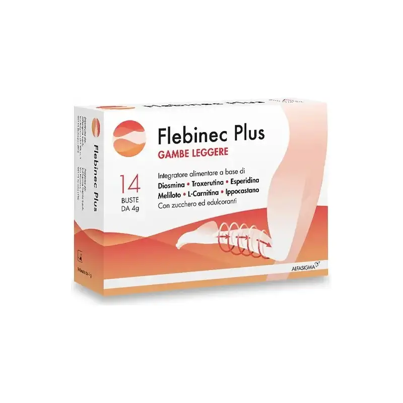 Flebinec plus 14 bustine - integratore per il microcircolo