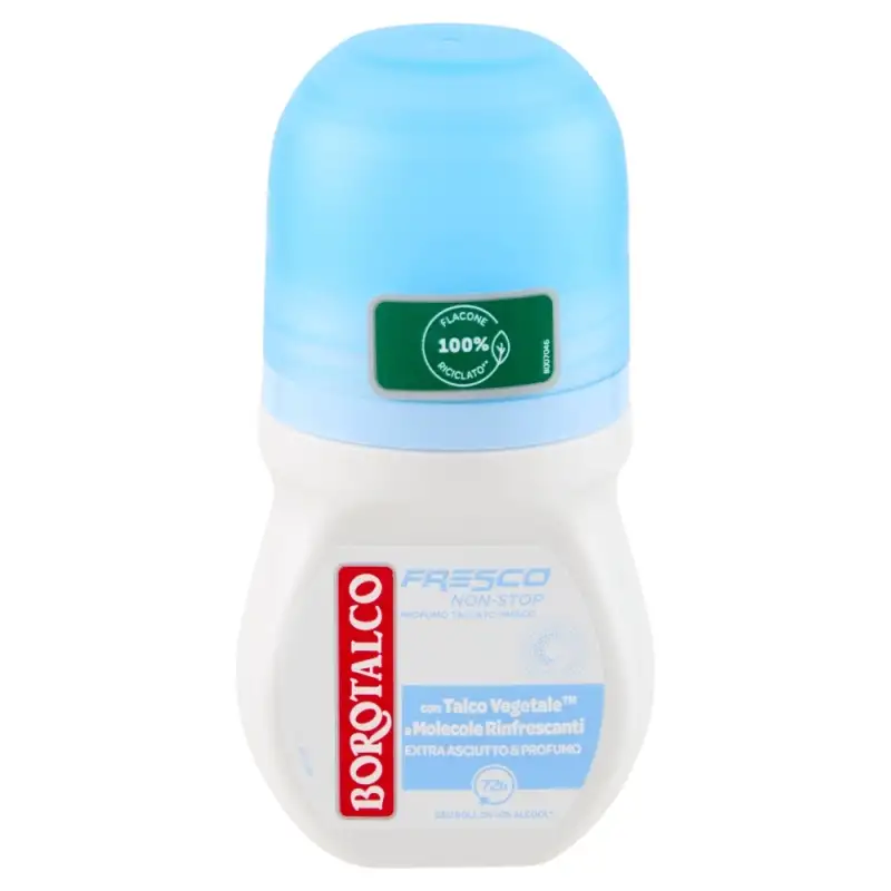 Borotalco talco fresco non stop- deodorante 72 h roll-on 50 ml