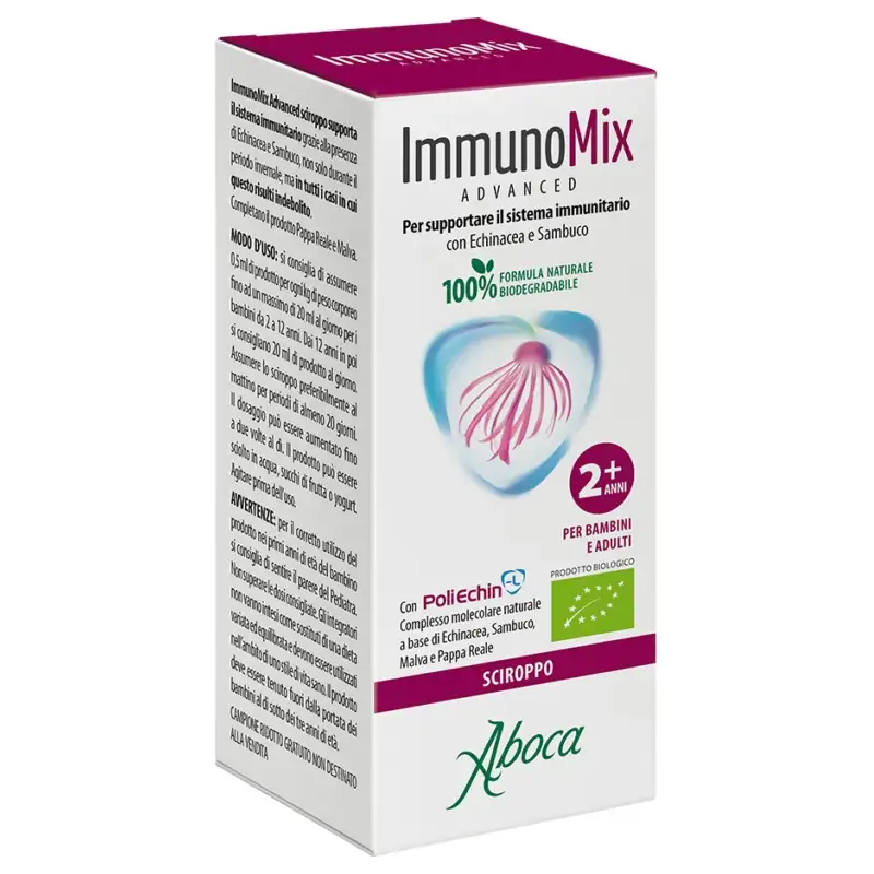 Aboca immunomix advanced sciroppo 210 gr - integratore immunostimolante