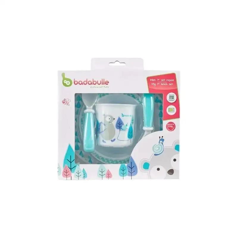 Badabulle Il mio primo set pappa colore celeste