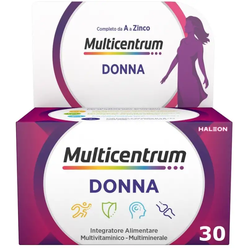 Multicentrum donna 30 compresse - integratore di vitamine e minerali