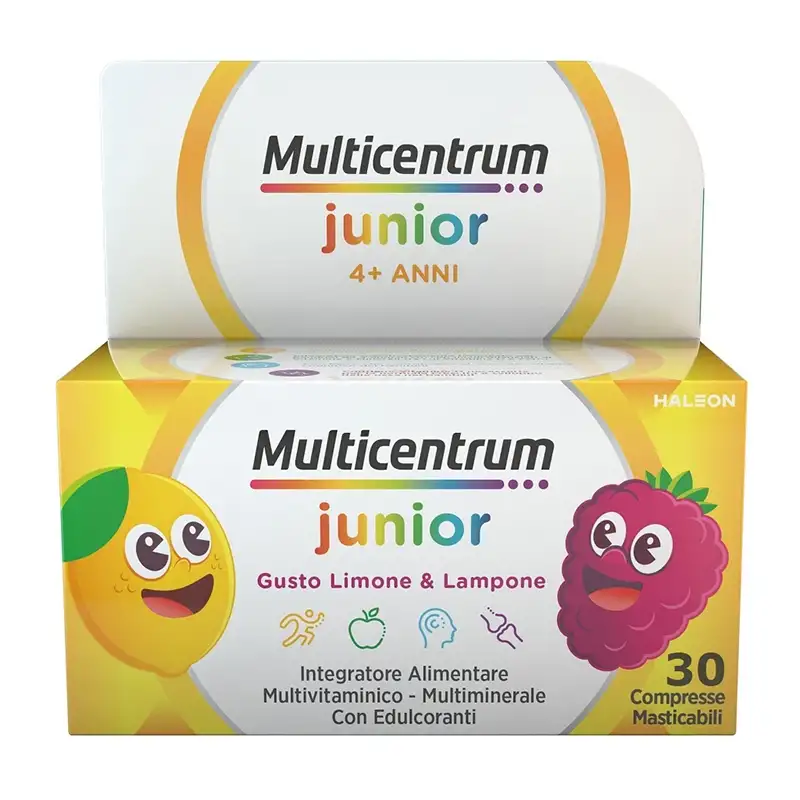 Multicentrum junior 30 compresse - integratore di vitamine e minerali per bambini