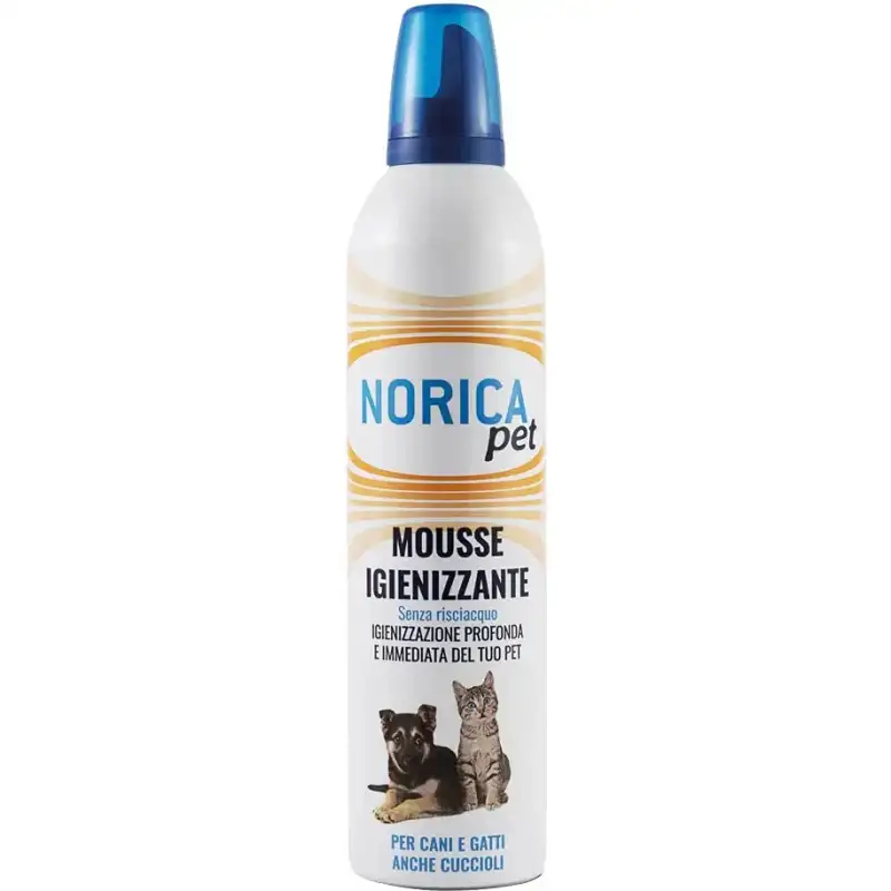 Polifarma Norica pet - mousse igienizzante per cani e gatti 400 ml