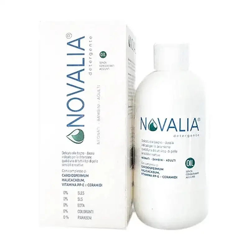 Bioiris Novalia detergente - olio bagno-doccia delicato nutriente per pelli sensibili e reattive 250 ml