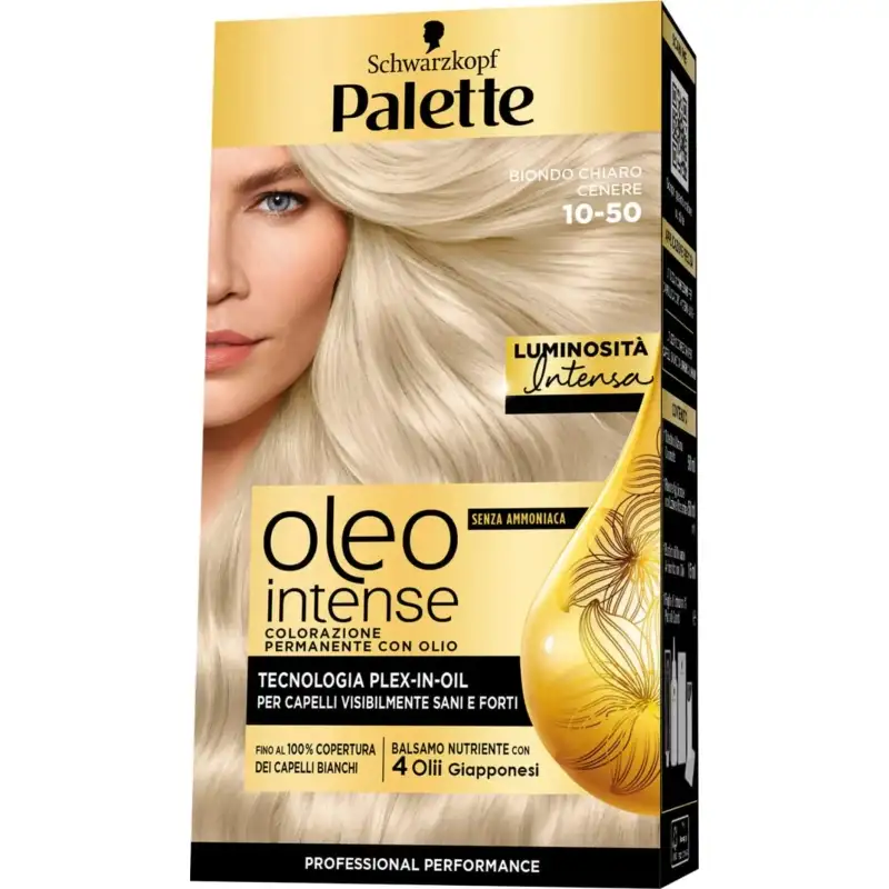 Palette Oleo intense - colorazione permanente con olio n.10-50 biondo cenere