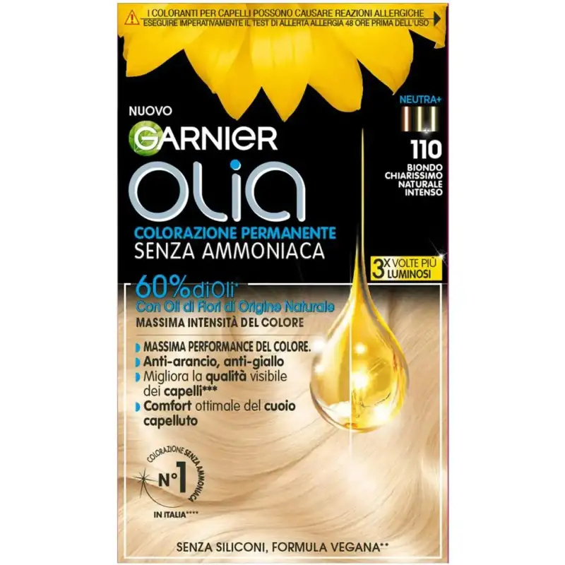 Garnier olia - colorazione permanente senza ammoniaca n.110 super blond superlight