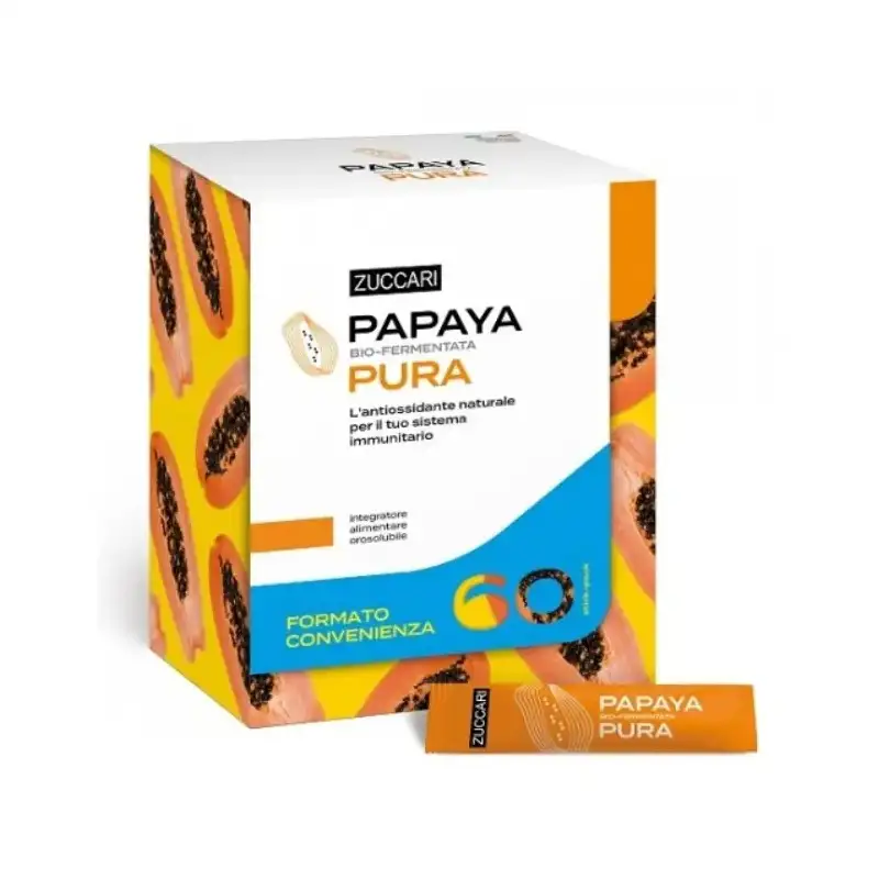 Zuccari papaya pura 60 stick - integratore energizzante e antiossidante