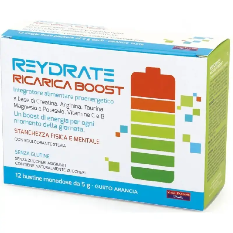 Reydrate ricarica boost 12 bustine - integratore proenergetico