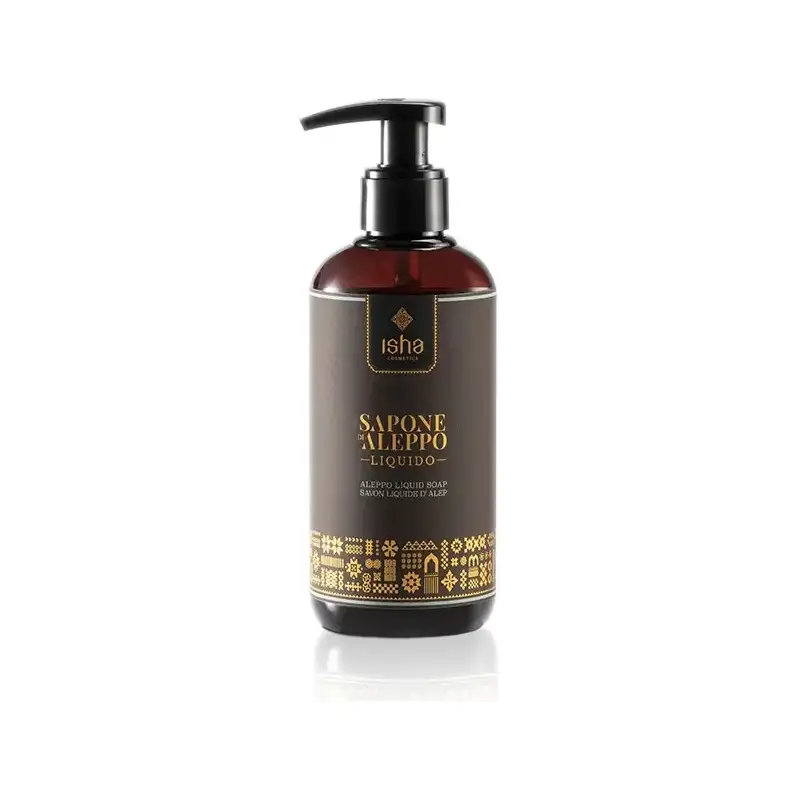 Isha Sapone di aleppo liquido con il 25% di olio di alloro - 250 ml