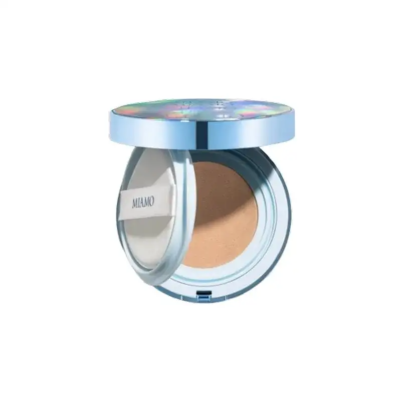 Miamo crema solare viso 50 spf fondotinta compatto second skin mesh cushion foundation protezione alta - shell